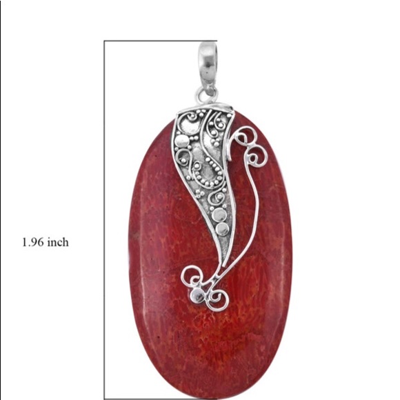 Sponge Coral Pendant in Sterling Silver - Picture 5 of 8